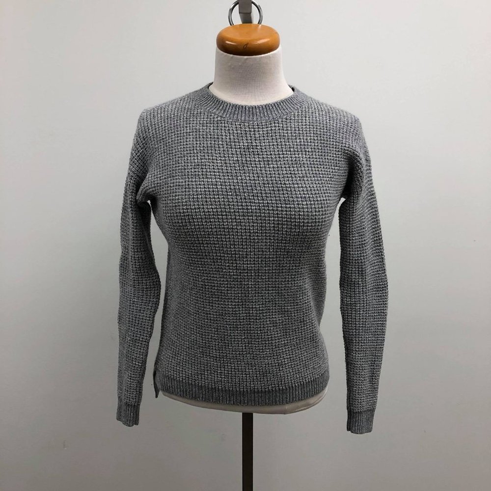 ARITZIA WILFRED SIZE XXS GREY KNIT LONG SLEEVE SWEATER